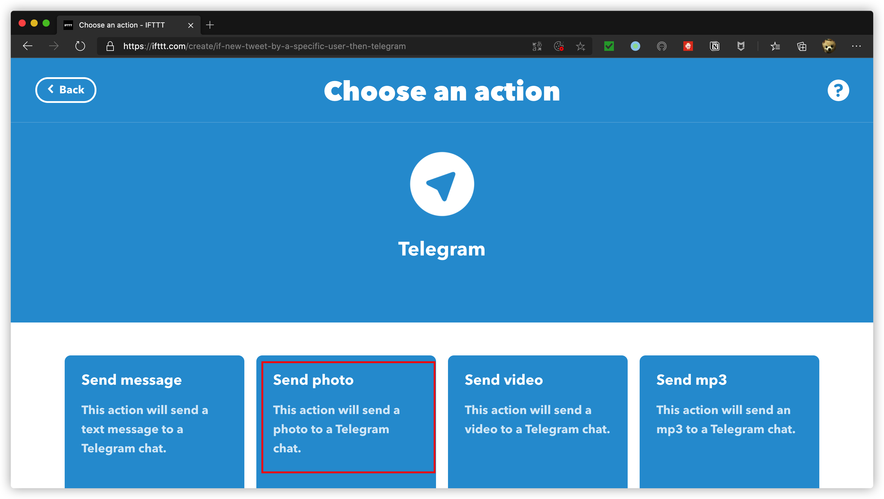 Ifttt telegram как пользоваться