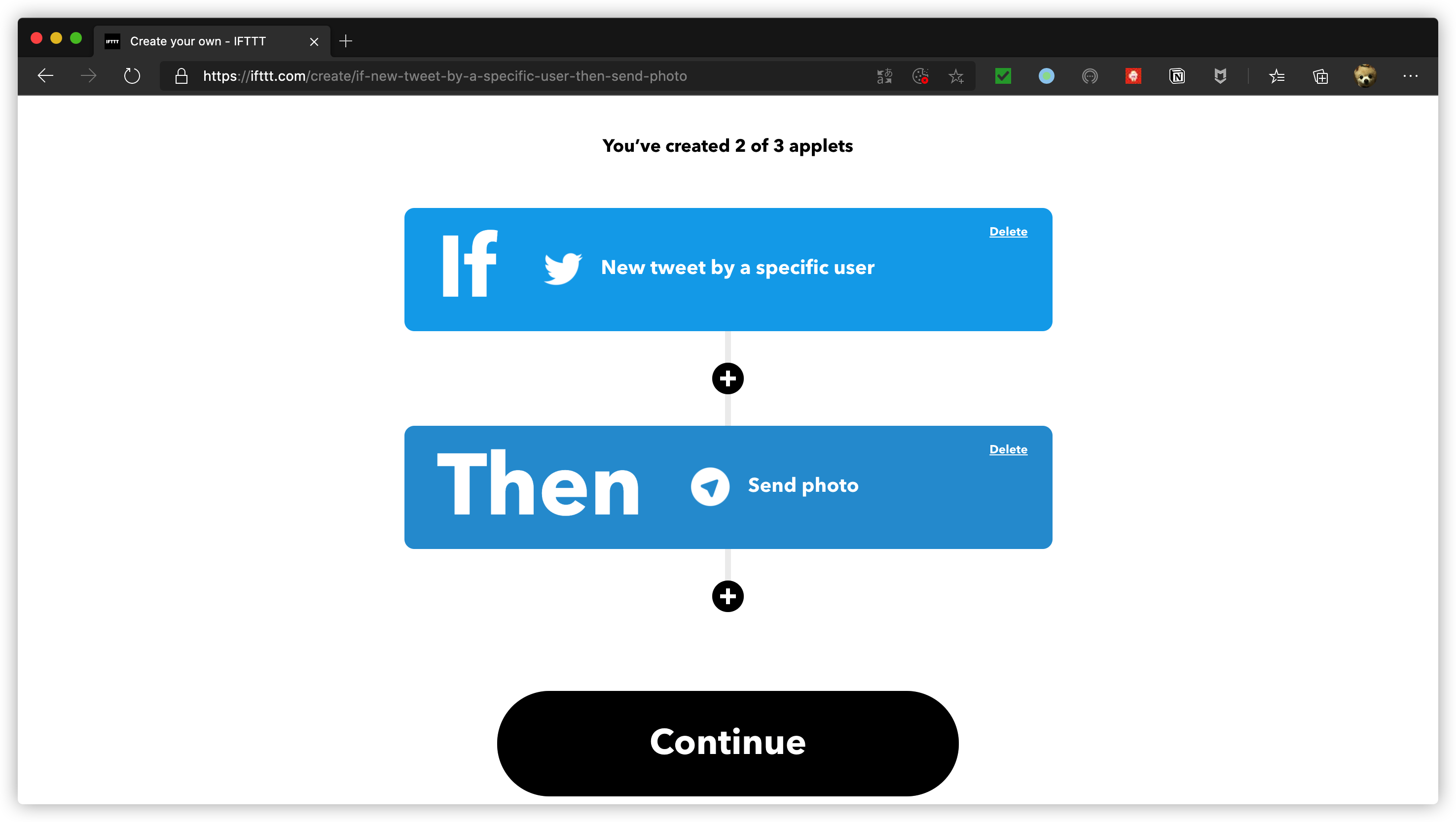 Ifttt telegram как пользоваться